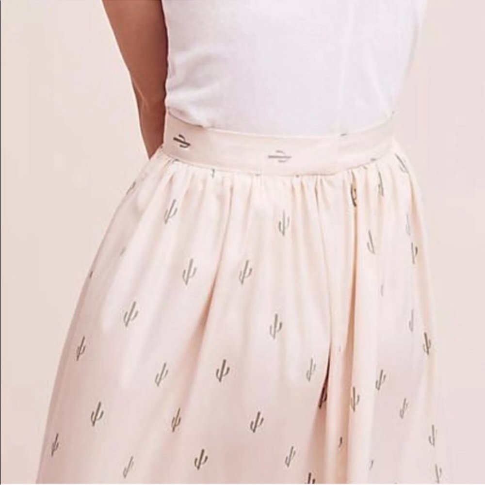 ANTHROPOLOGIE / CHRISTINE ALCALAY Cacti Midi Skirt - Sz S - Picture 2 of 13